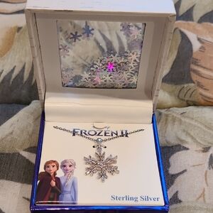 Frozen II Snowflake Sterling Silver Necklace